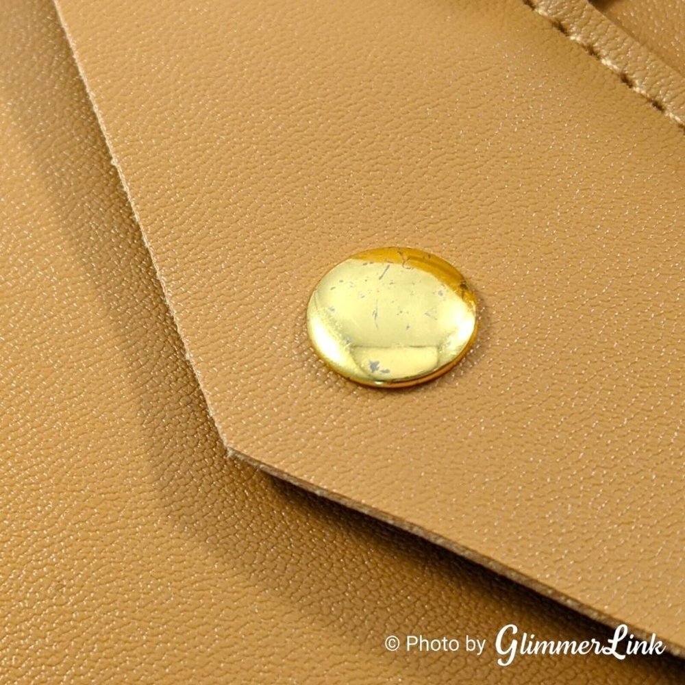 Glass Ladder Co Honey Vegan Leather Katherine Tech Organizer Roll Up Pouch - Picture 11 of 12